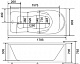 BellSan Акриловая ванна Агата 180x80 с гидромассажем – фотография-8